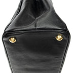 Prada Large Double Zip Galleria Tote Black Saffiano Leather — view 7