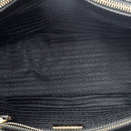 Prada Large Double Zip Galleria Tote Black Saffiano Leather — view 9