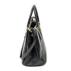 Prada Large Double Zip Galleria Tote Black Saffiano Leather — view 4