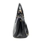 Prada Large Double Zip Galleria Tote Black Saffiano Leather — view 3