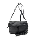Saint Laurent le Camera Black Goatskin Leather Messenger
