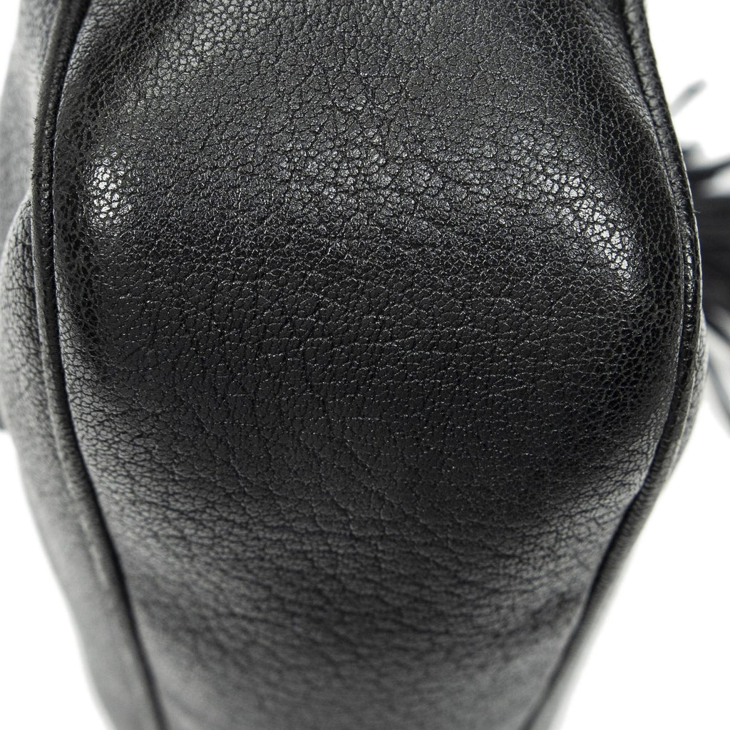 Saint Laurent le Camera Black Goatskin Leather Messenger — view 8