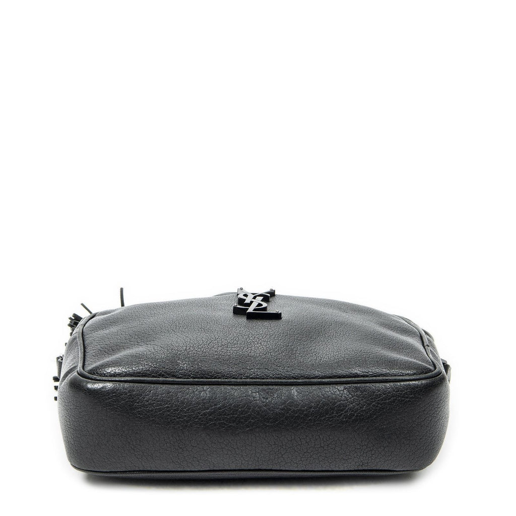Saint Laurent le Camera Black Goatskin Leather Messenger — view 6