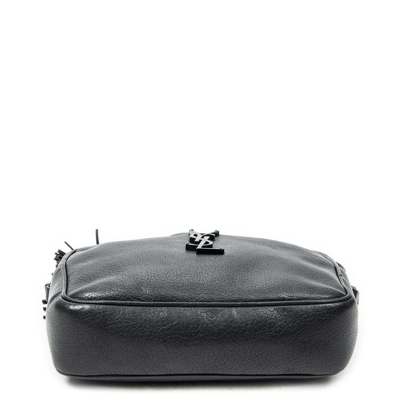 Saint Laurent le Camera Black Goatskin Leather Messenger — view 6