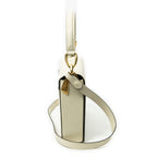 Celine Vintage Flap Top Handle Ivory Calfskin Leather — view 4