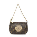 Louis Vuitton Mini Pochette Beige Brown Monogram Compolis