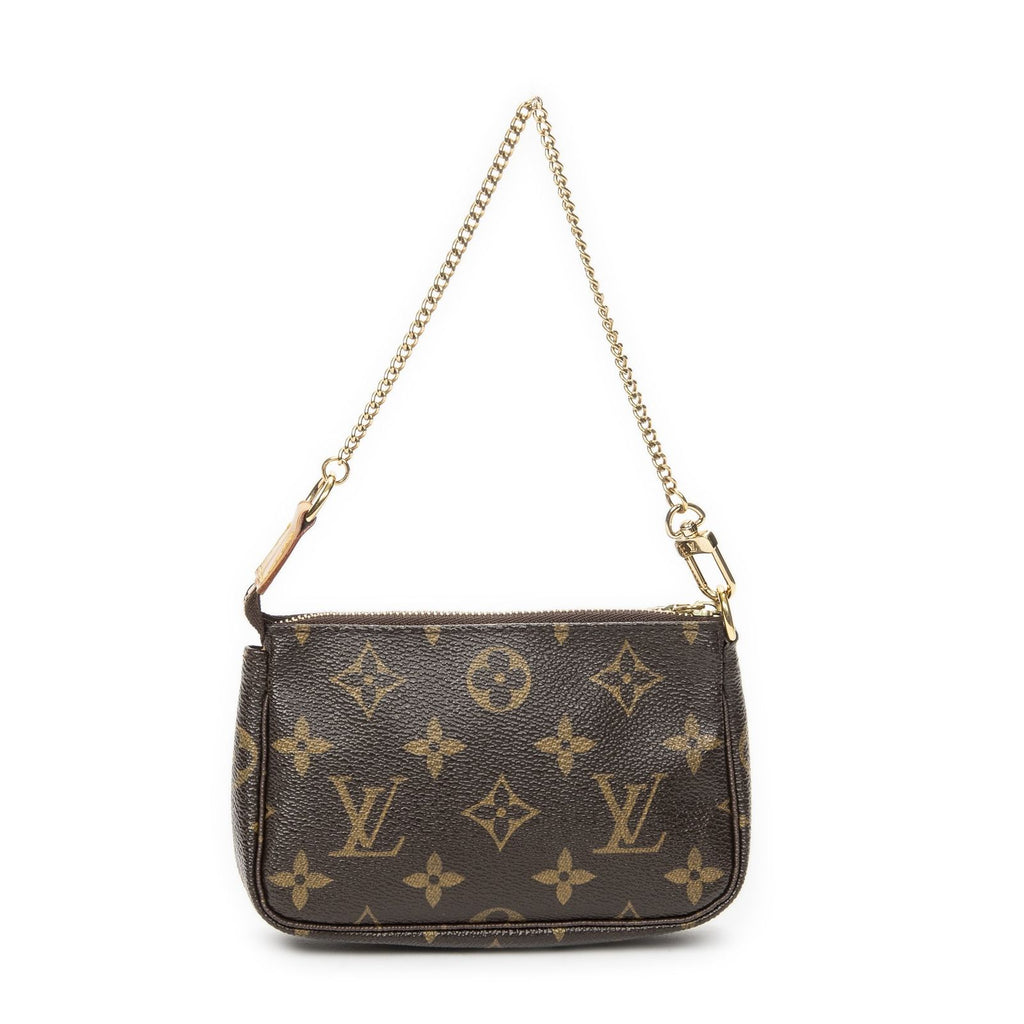 Louis Vuitton Mini Pochette Beige Brown Monogram Compolis — view 5