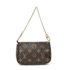 Louis Vuitton Mini Pochette Beige Brown Monogram Compolis — view 5