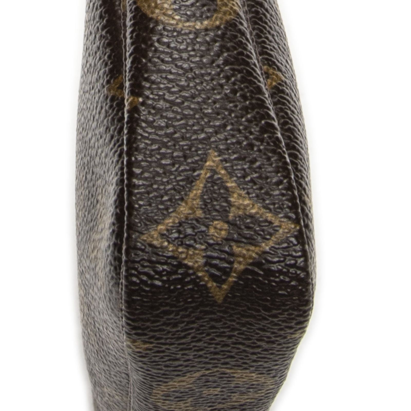 Louis Vuitton Mini Pochette Beige Brown Monogram Compolis — view 8