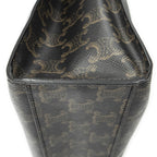 Celine Medium Vertical Cabas Black Brown Triomphe Canvas Messenger — view 7