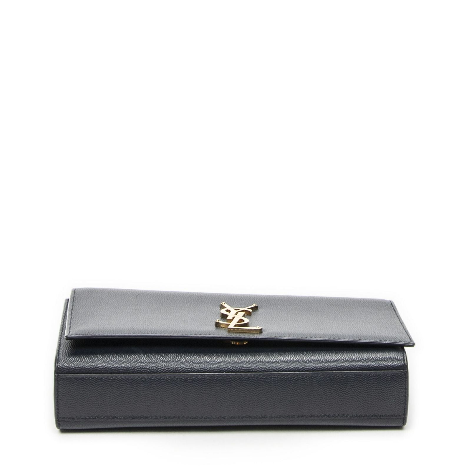 Saint Laurent Midi Amkeit Navy Gray Nde Poudre Leather Messenger — view 6