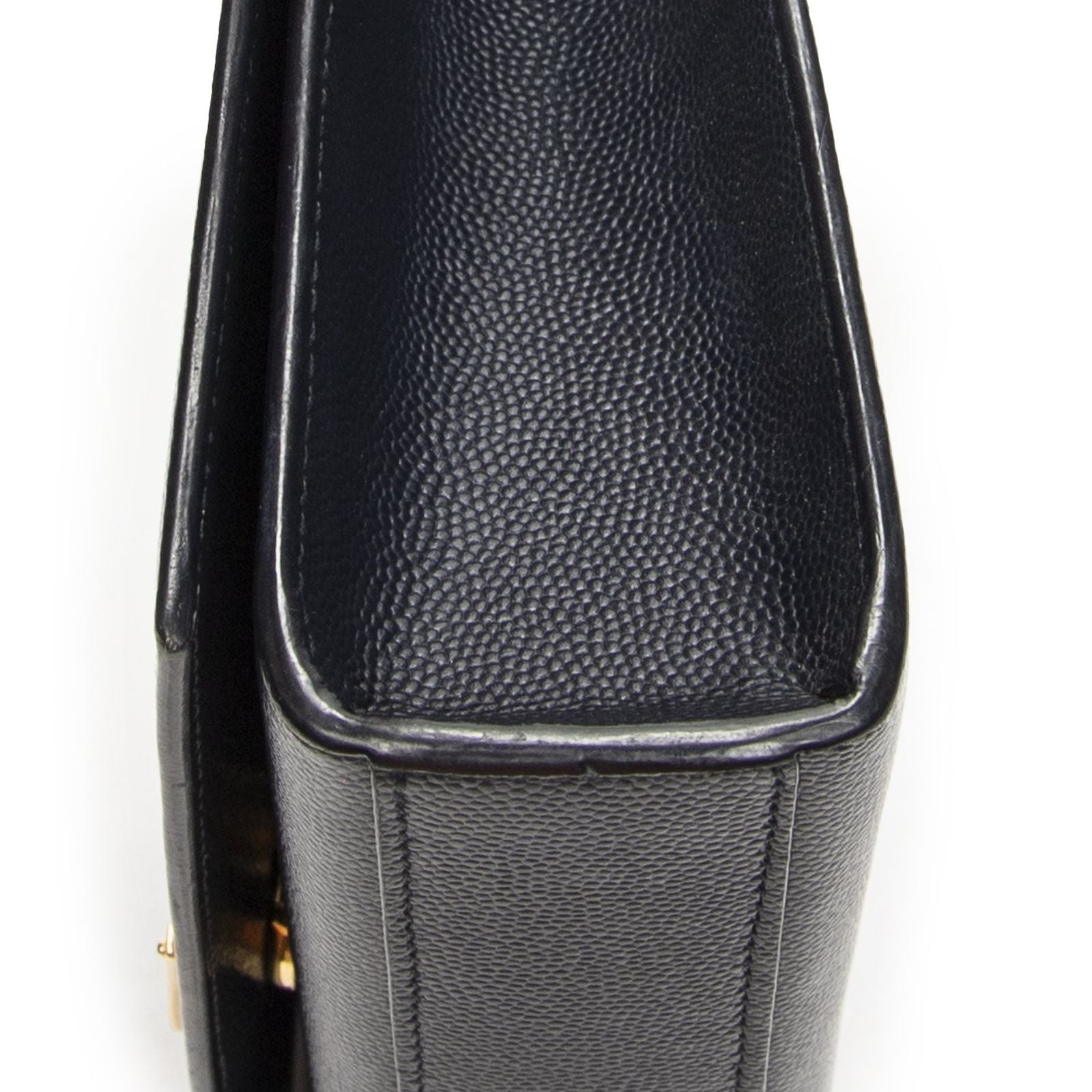 Saint Laurent Midi Amkeit Navy Gray Nde Poudre Leather Messenger — view 8