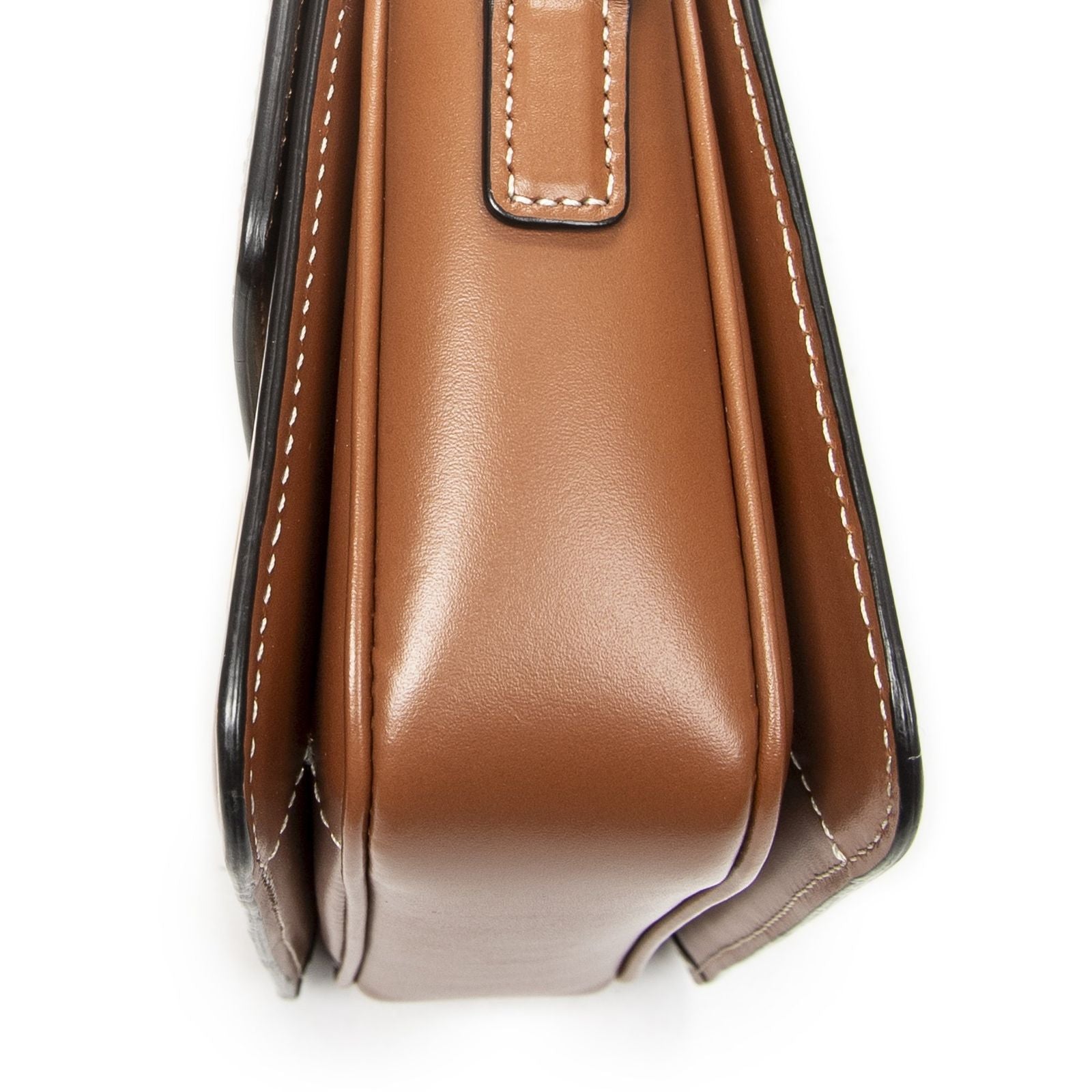 Celine Teen Triomphe Crossbody White Tan Canvas — view 8