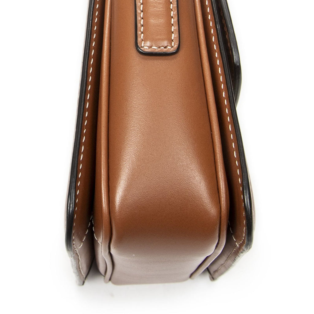Celine Teen Triomphe Crossbody White Tan Canvas — view 7