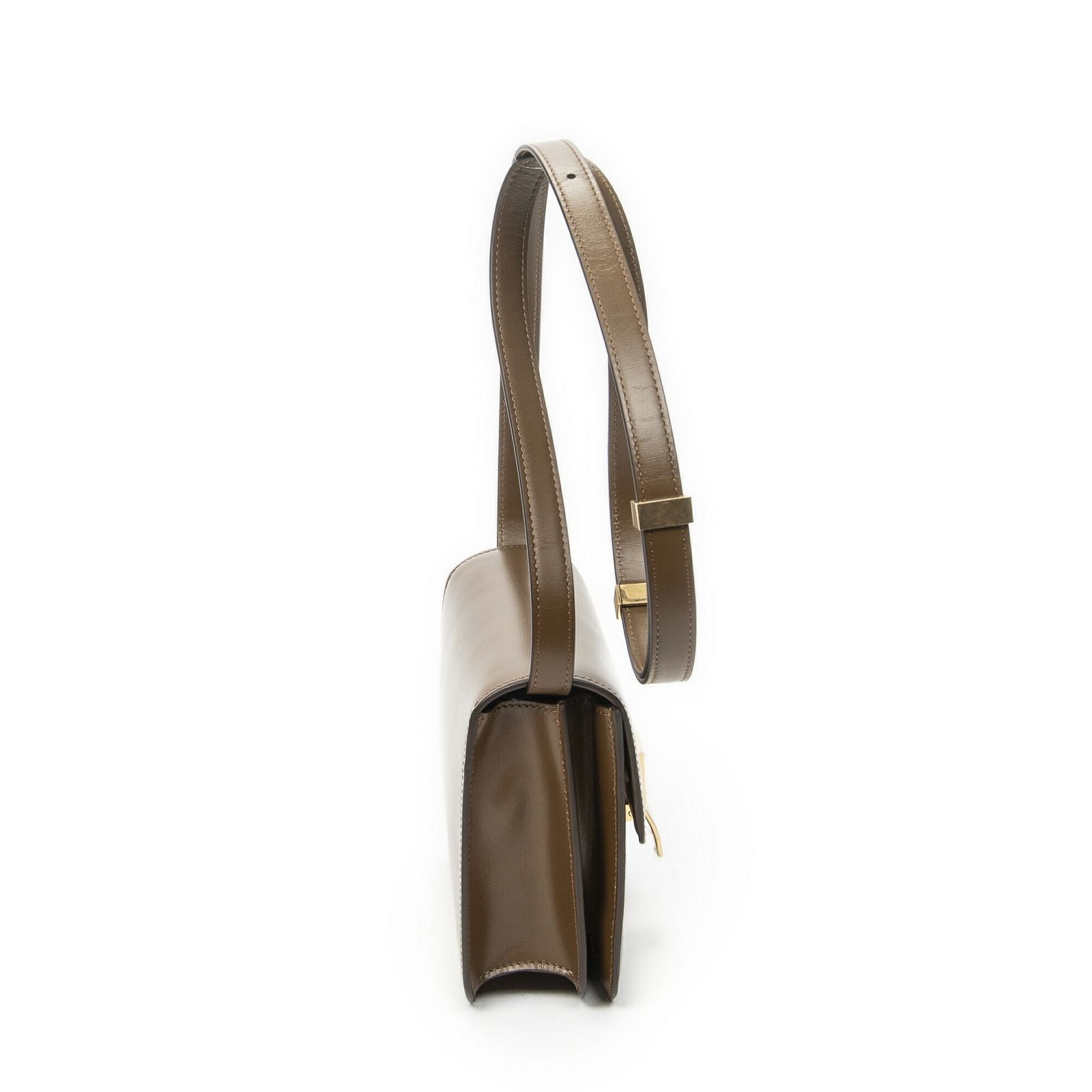 Celine Mini Classic Box Crossbody Brown Smooth Calfskin — view 4