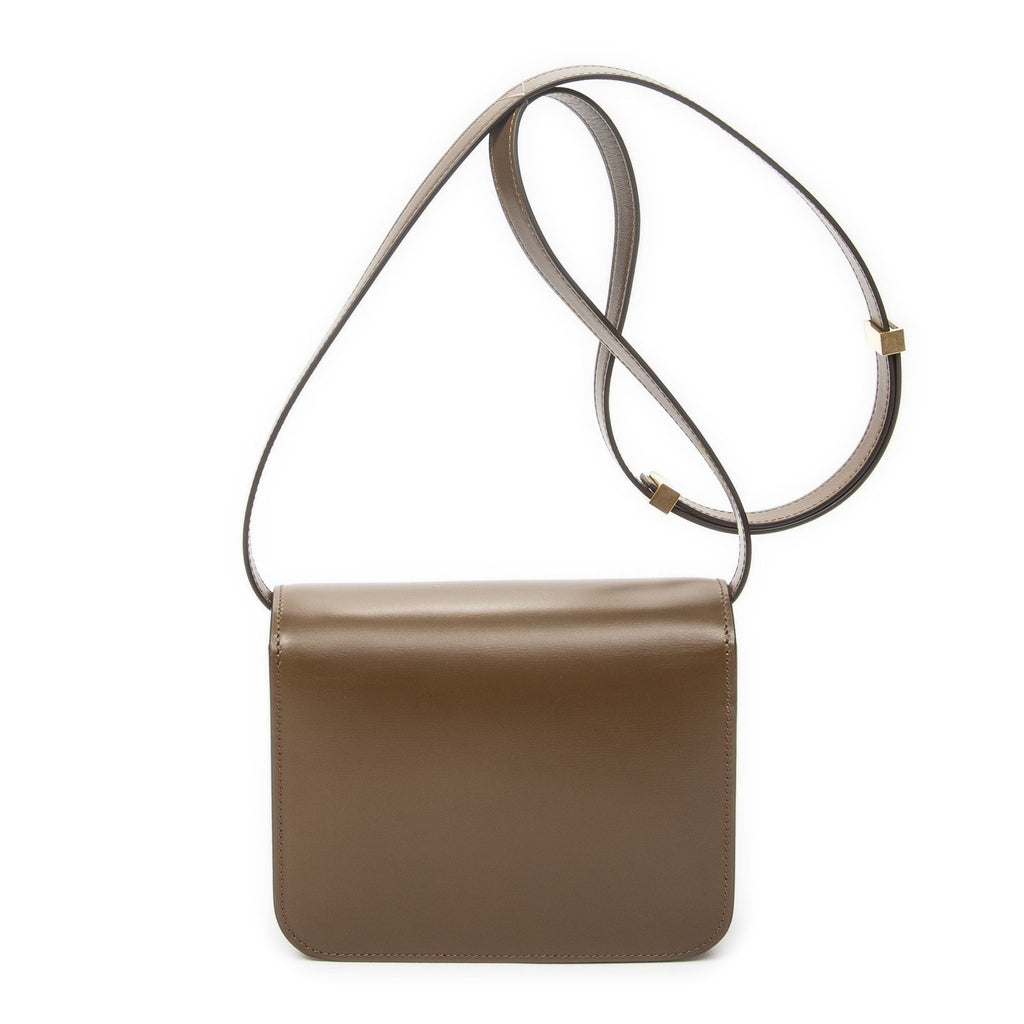 Celine Mini Classic Box Crossbody Brown Smooth Calfskin — view 5