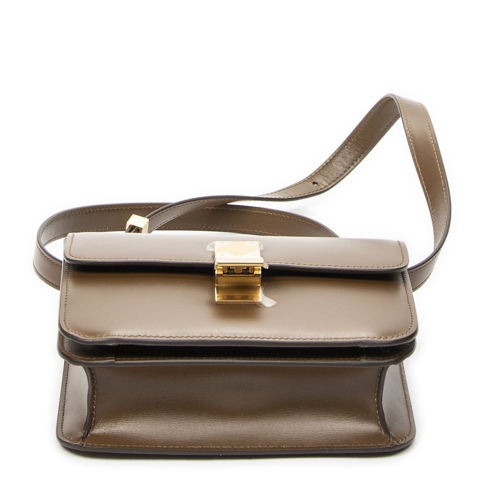 Celine Mini Classic Box Crossbody Brown Smooth Calfskin — view 6