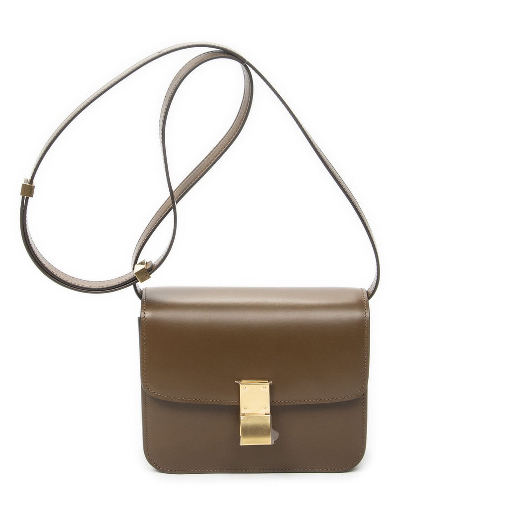 Celine Mini Classic Box Crossbody Brown Smooth Calfskin