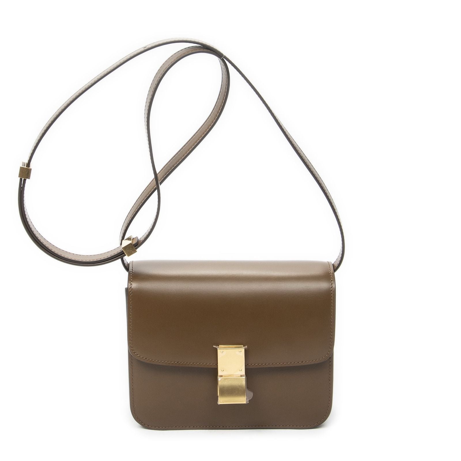 Celine Mini Classic Box Crossbody Brown Smooth Calfskin