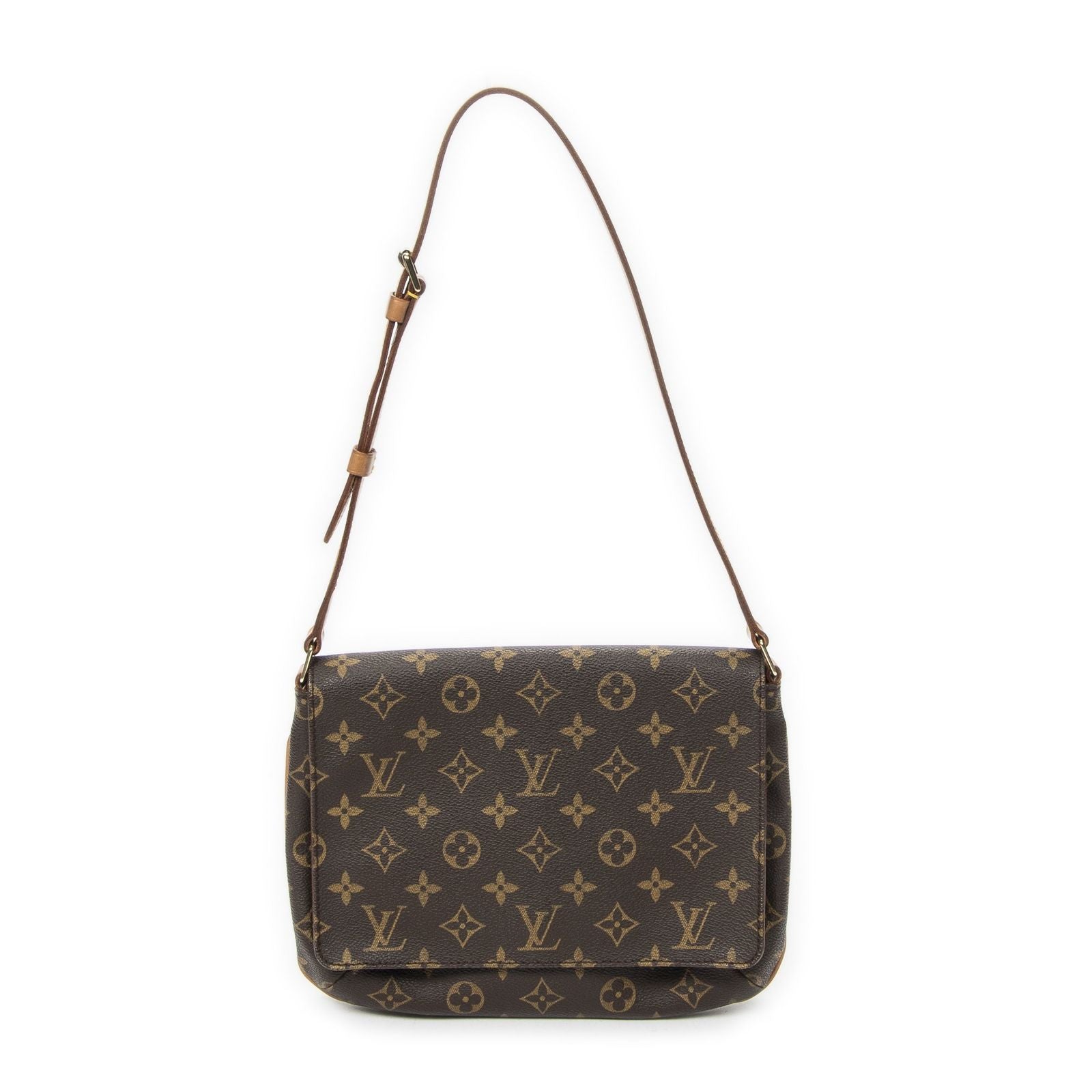 Louis Vuitton Musette Tango Brown Monogram Canvas Messenger