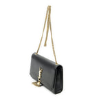 Saint Laurent Tassel Kate Black Calfskin Leather Messenger — view 2