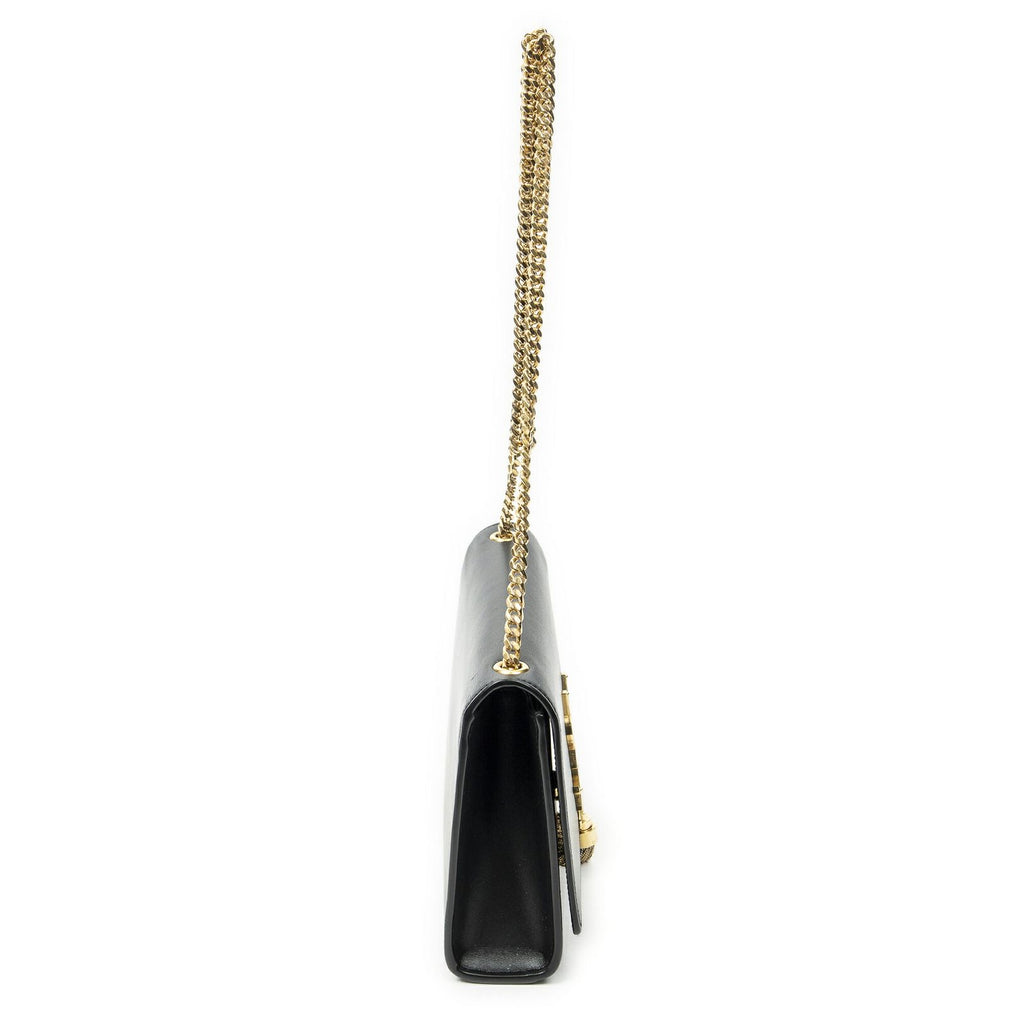 Saint Laurent Tassel Kate Black Calfskin Leather Messenger — view 4