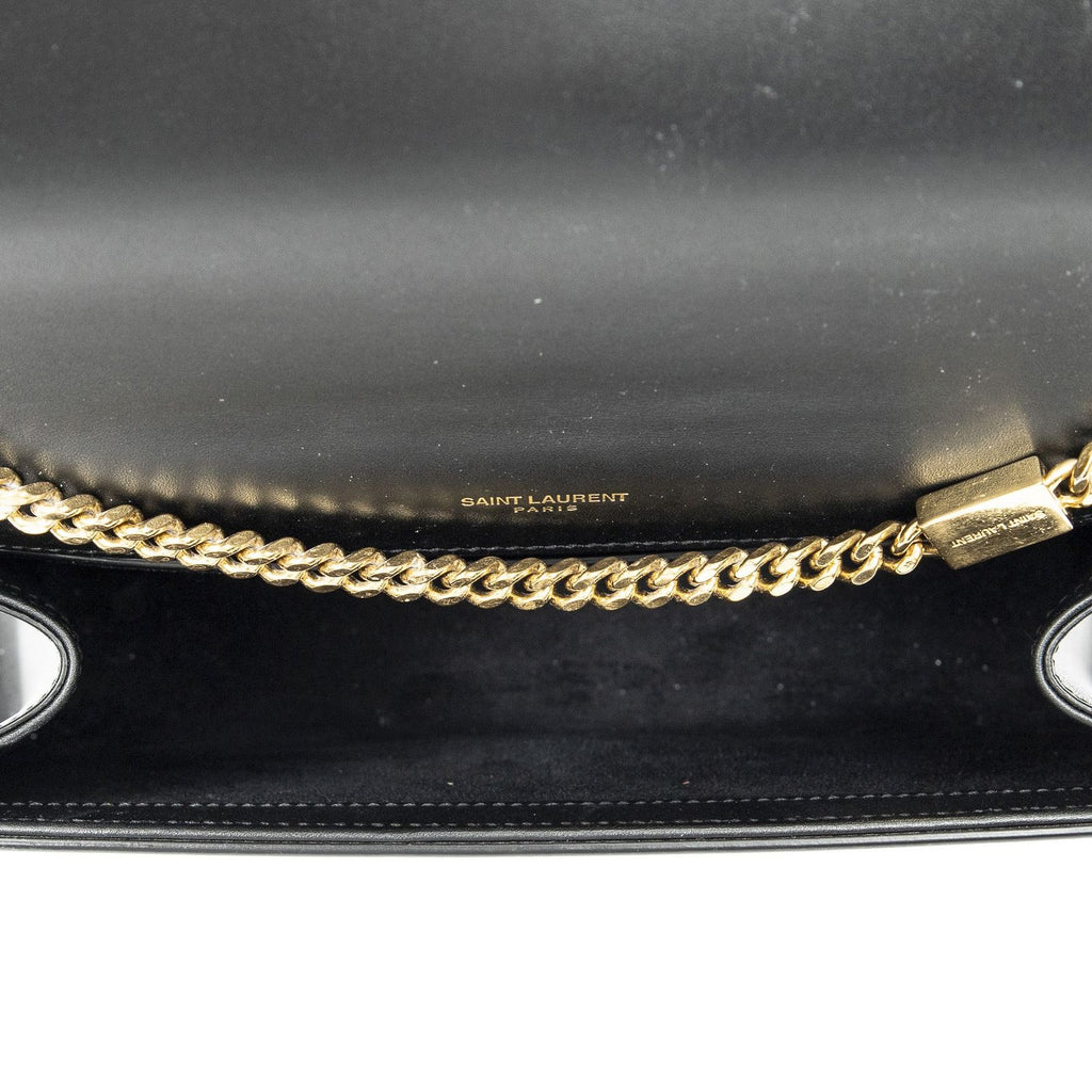 Saint Laurent Tassel Kate Black Calfskin Leather Messenger — view 9