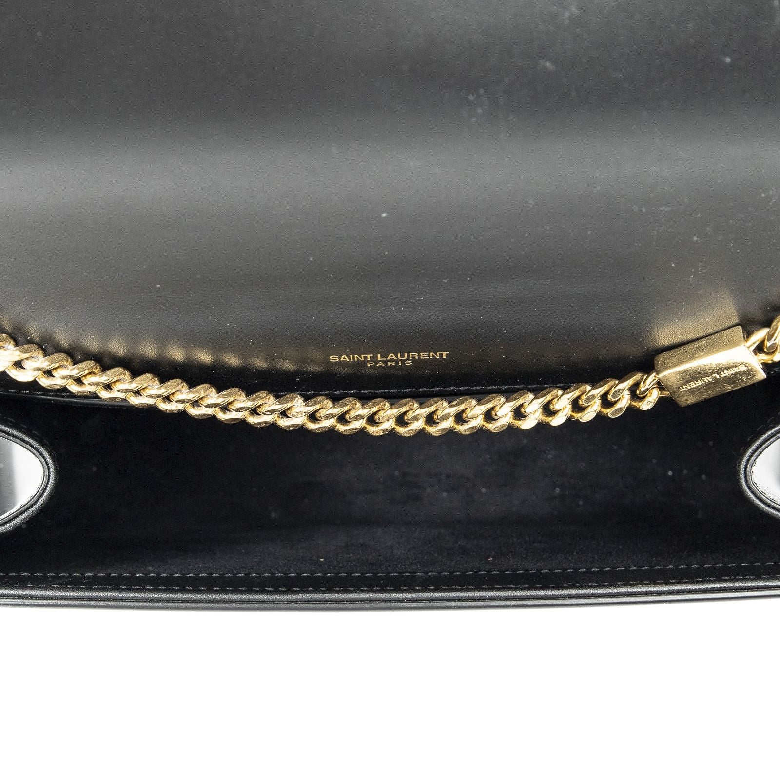 Saint Laurent Tassel Kate Black Calfskin Leather Messenger — view 9