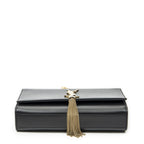 Saint Laurent Tassel Kate Black Calfskin Leather Messenger — view 6