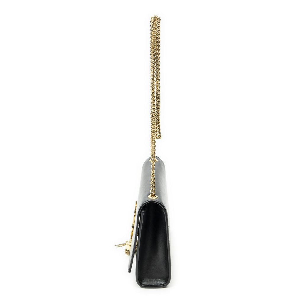 Saint Laurent Tassel Kate Black Calfskin Leather Messenger — view 3