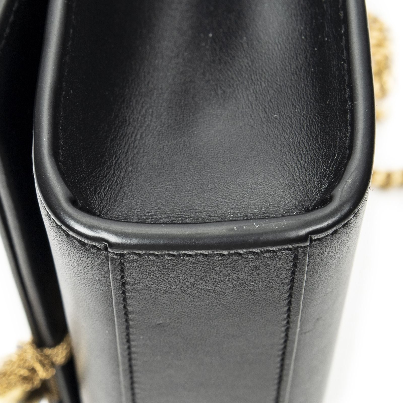 Saint Laurent Tassel Kate Black Calfskin Leather Messenger — view 8