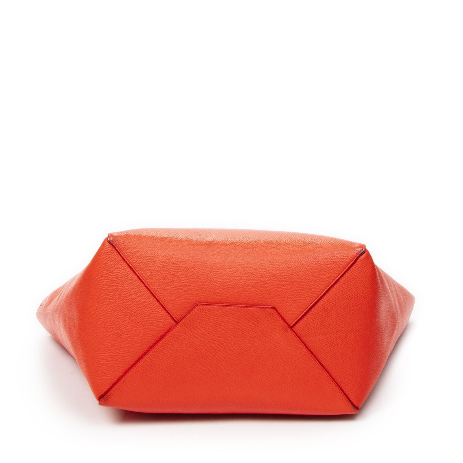 Celine Small Cabas Phantom Tote Red Gray Calfskin Leather — view 6