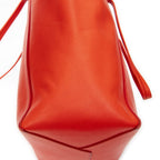 Celine Small Cabas Phantom Tote Red Gray Calfskin Leather — view 7