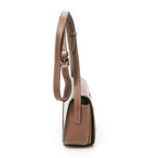 Celine Folco Cuir Triomphe Bag Brown Calfskin Leather — view 4