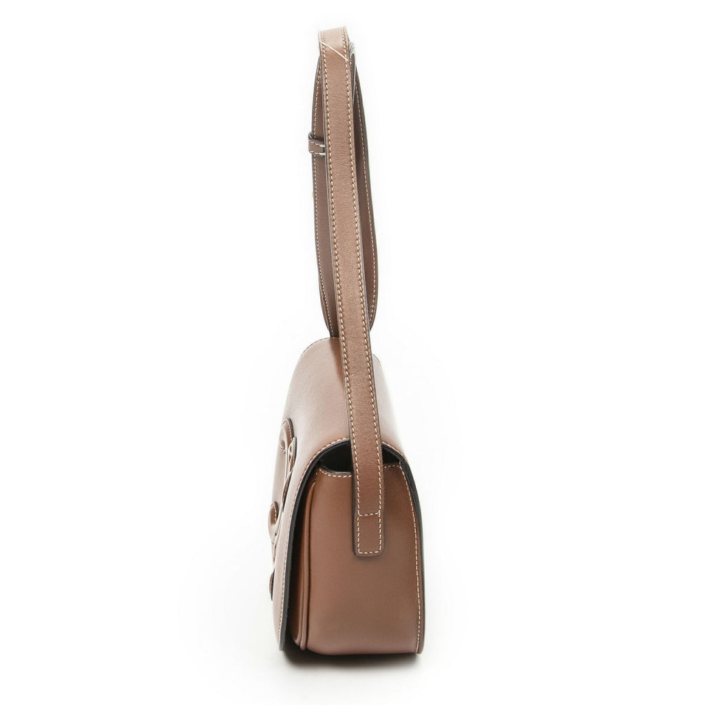 Celine Folco Cuir Triomphe Bag Brown Calfskin Leather — view 3