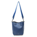 Celine Small Sangle Blue Gray Calfskin Leather Messenger