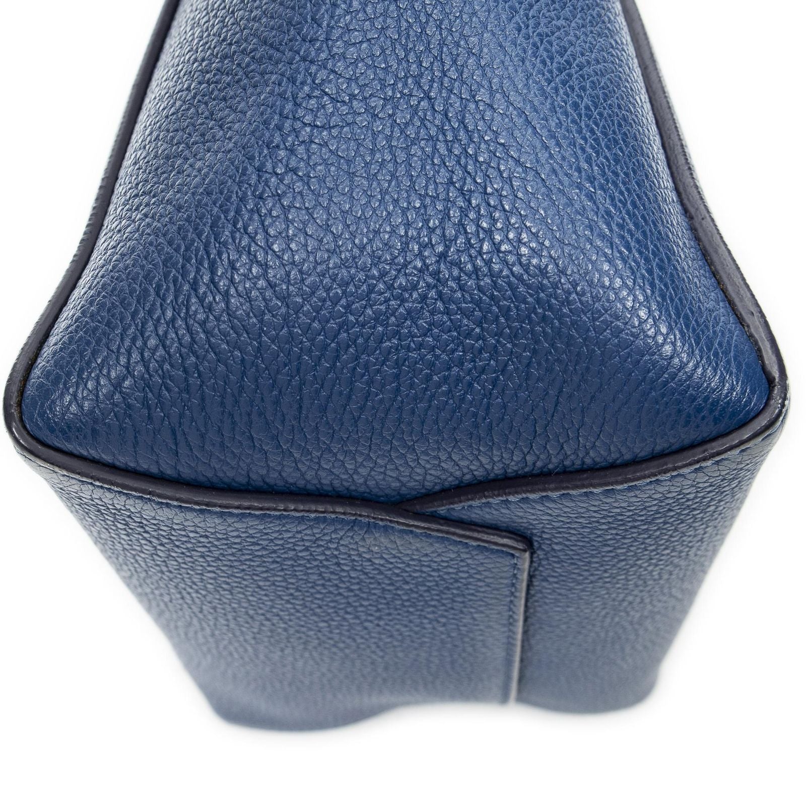 Celine Small Sangle Blue Gray Calfskin Leather Messenger — view 7