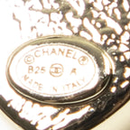 Chanel CC Heart Rhinestone Pendant Gold Plated — view 4
