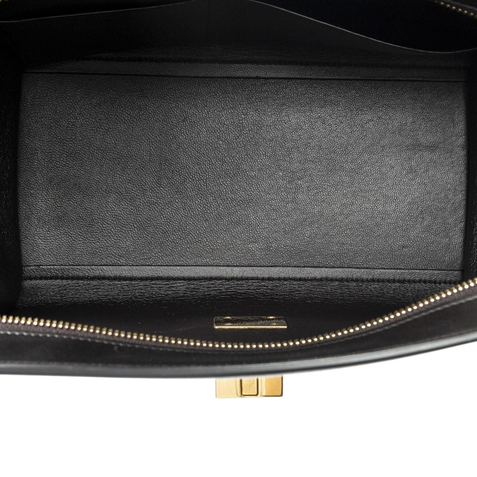 Celine Small Tricolor Trapeze Red Dark Brown Burgundy Calfskin Leather Messenger — view 9