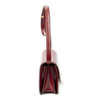 Celine Small Classic Box Red Calfskin Leather Messenger — view 4