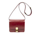 Celine Small Classic Box Red Calfskin Leather Messenger