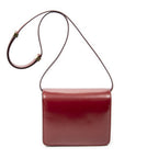 Celine Small Classic Box Red Calfskin Leather Messenger — view 5