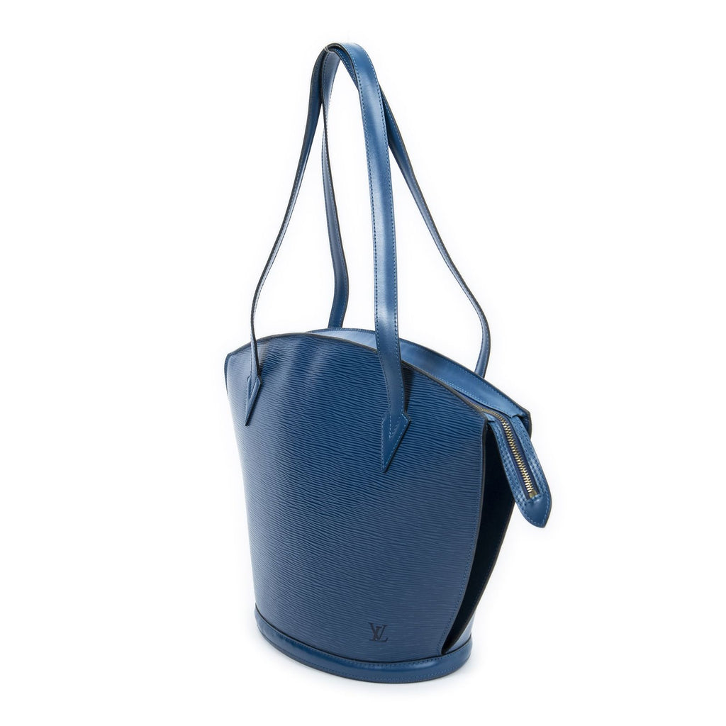 Louis Vuitton Saint Jacques Shopping Blue Epi Messenger — view 2