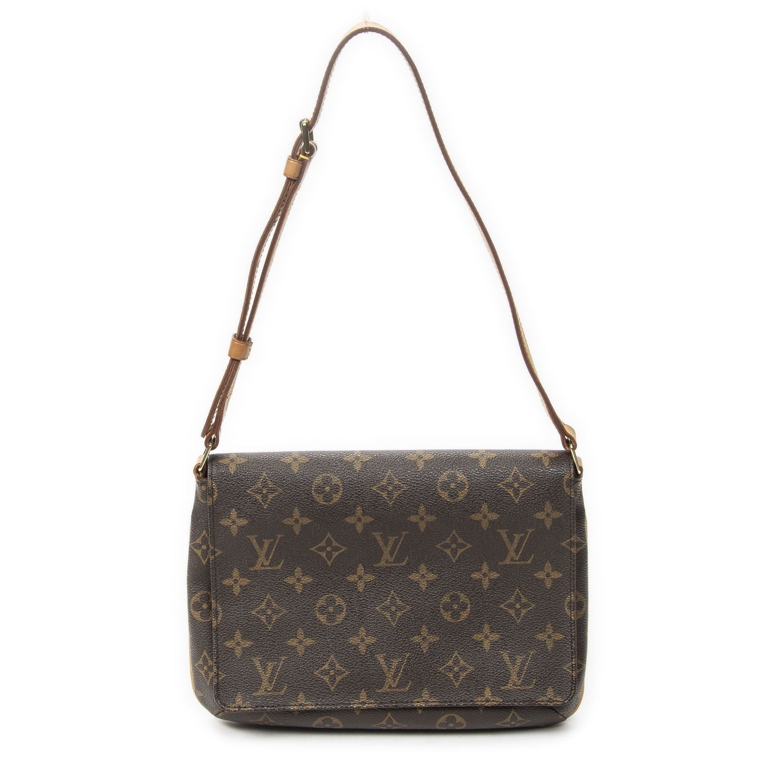 Louis Vuitton Musette Tango Brown Monogram Canvas Messenger