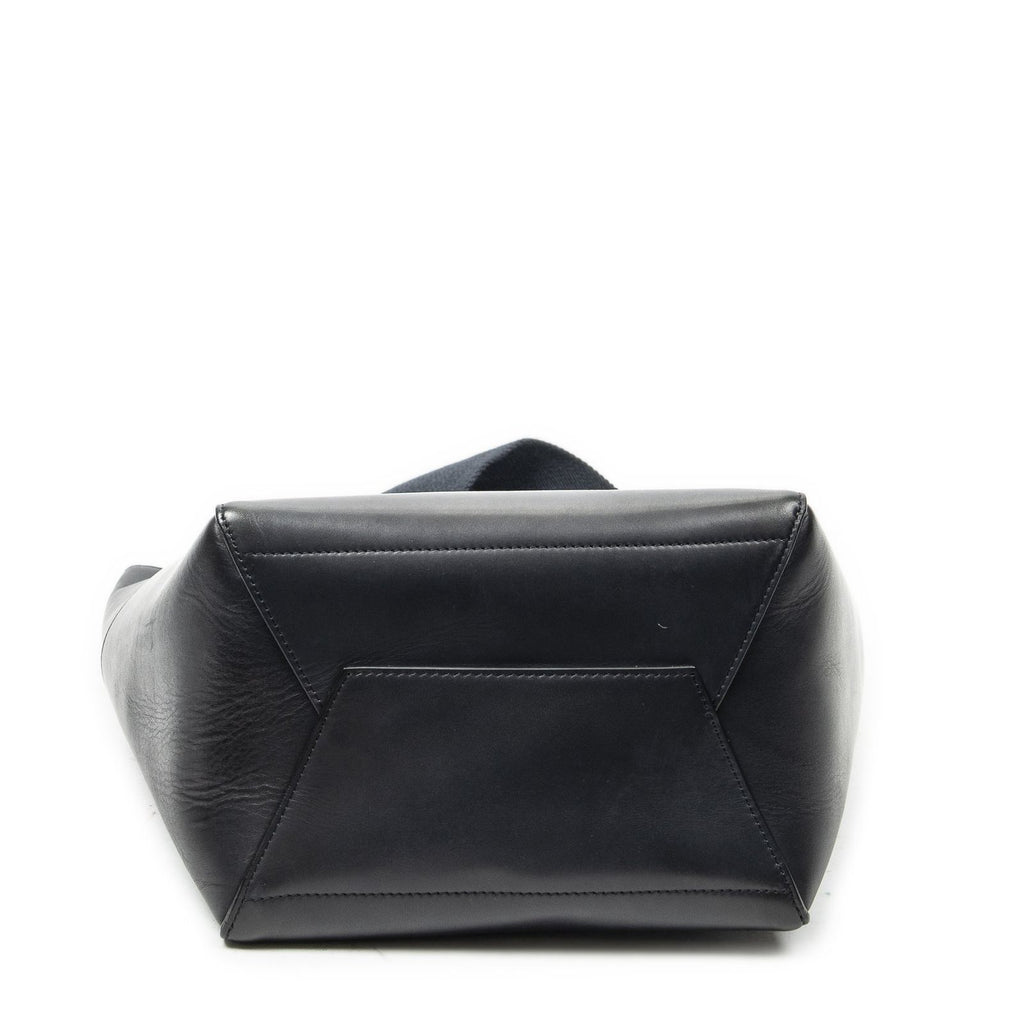 Celine Medium Seau Sangle Navy Calfskin Leather Messenger — view 6