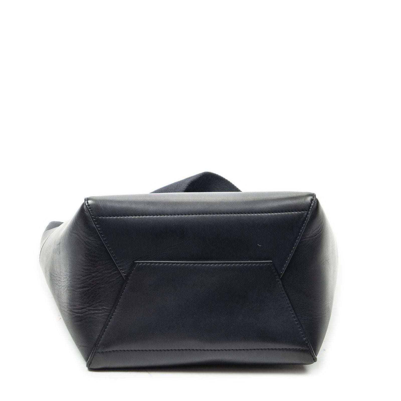 Celine Medium Seau Sangle Navy Calfskin Leather Messenger — view 6