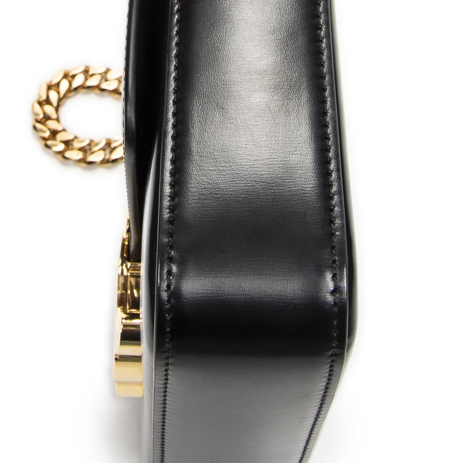 Celine Claude Chain Black Smooth Calfskin Messenger — view 8