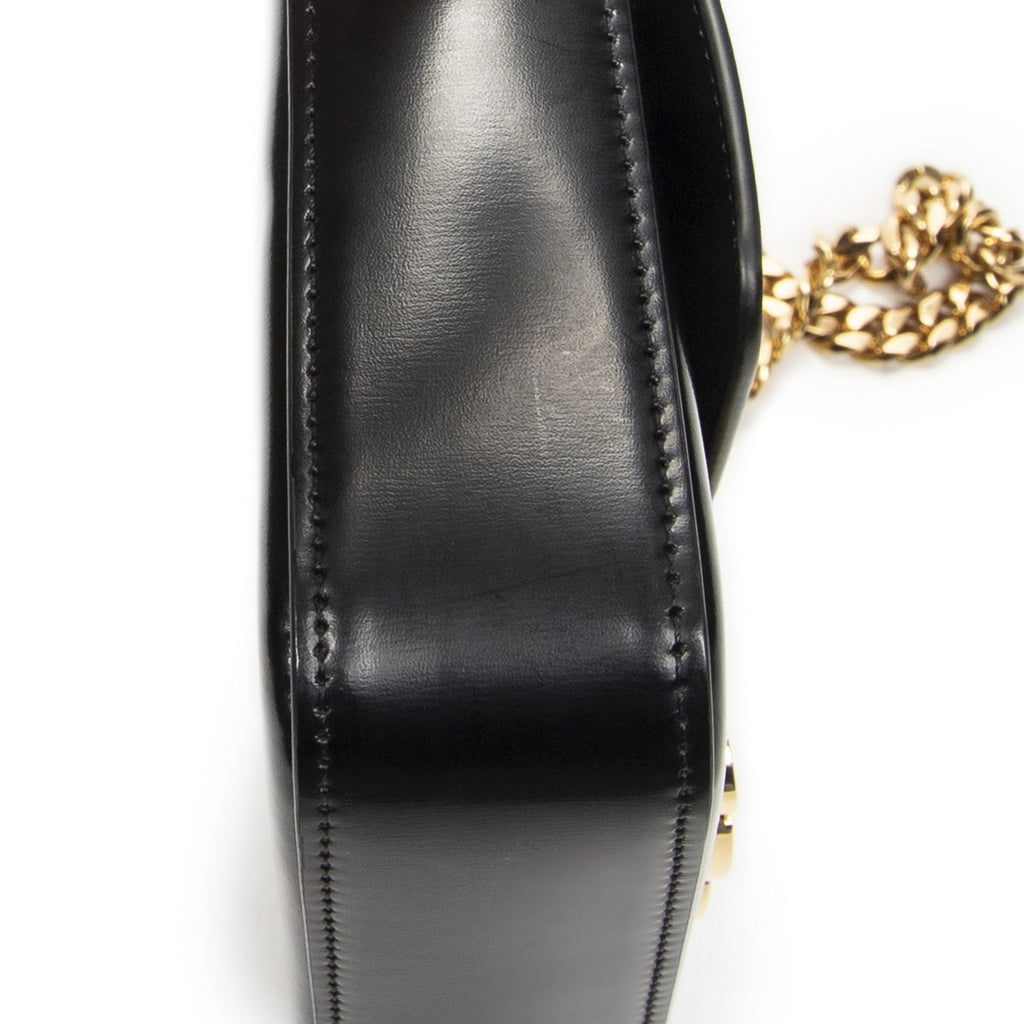 Celine Claude Chain Black Smooth Calfskin Messenger — view 7