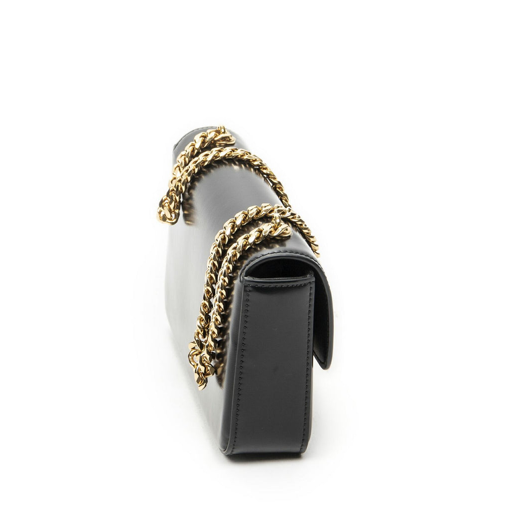 Celine Claude Chain Black Smooth Calfskin Messenger — view 4