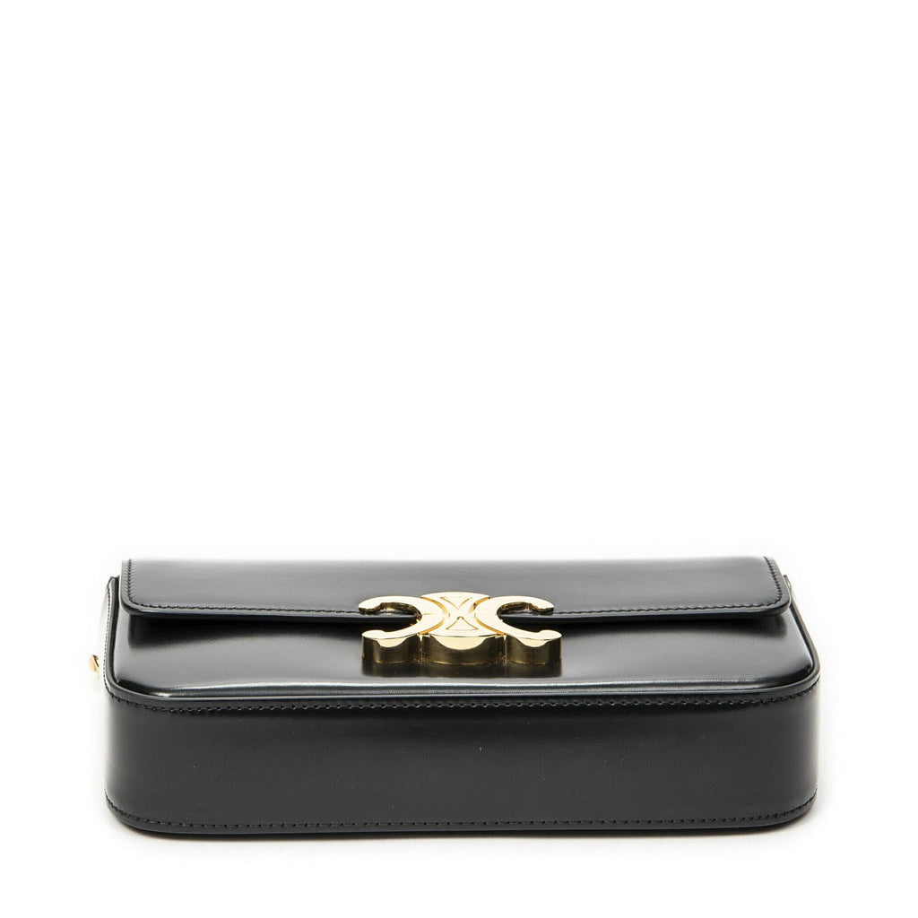 Celine Claude Chain Black Smooth Calfskin Messenger — view 6